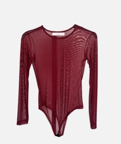 Body Tule Cuello Redondo